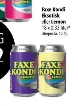 Citti Faxe Kondi Eksotisk eller Lemon tilbud