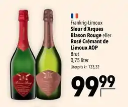 Citti Sieur d'Arques Blason Rouge eller Rosé Crémant de Limoux AOP tilbud