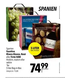 Citti Faustino Rivero Bianco, Rosé eller Tinto VdM tilbud