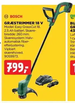jem & fix GRÆSTRIMMER 18 V tilbud