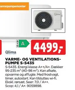 jem & fix VARME- OG VENTILATIONSPUMPE S-5435 tilbud