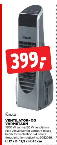 jem & fix VENTILATOR- OG VARMETÅRN tilbud