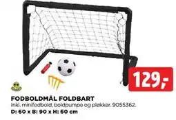 jem & fix FODBOLDMÅL FOLDBART tilbud