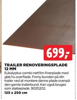 jem & fix TRAILER RENOVERINGSPLADE 12 MM tilbud