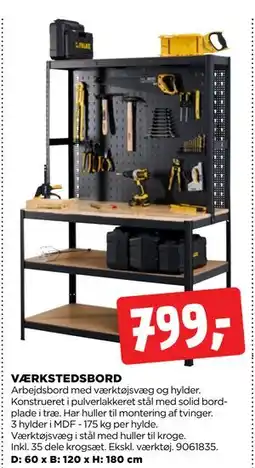 jem & fix VÆRKSTEDSBORD tilbud