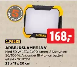 jem & fix ARBEJDSLAMPE 18 V tilbud