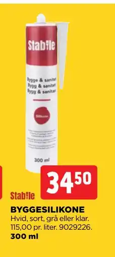 jem & fix BYGGESILIKONE tilbud