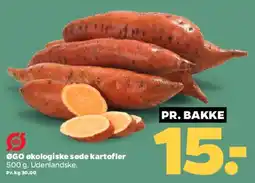 Netto Økologiske søde kartofler tilbud