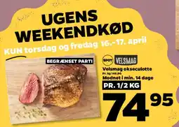 Netto Velsmag okseculotte (Ugens weekendkød) tilbud
