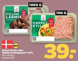 Netto Dansk lårmix / hakket kylling tilbud
