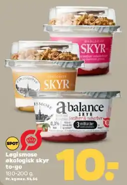 Netto Økologisk skyr (to-go) tilbud