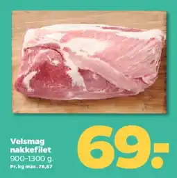 Netto Velsmag nakkefilet (pork neck) tilbud