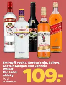 Netto Spiritus (Smirnoff, Gordon's, Baileys m.fl.) tilbud