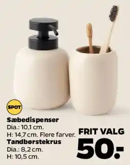 Netto Sæbedispenser / Tandbørsteholder tilbud