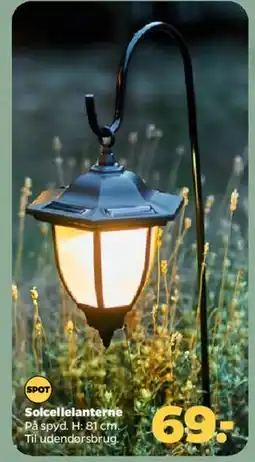 Netto Solcellelanterne på spyd / hængelanterne tilbud