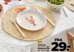 Netto Tallerken og dækkeserviet tilbud