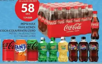 PEPSI Max FAXE KONDI, COCA-COLA/FANTA/Zero