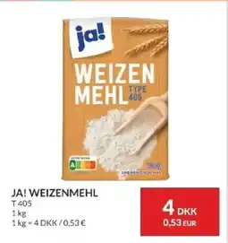Nielsen's Discount Ja! weizenmehl tilbud