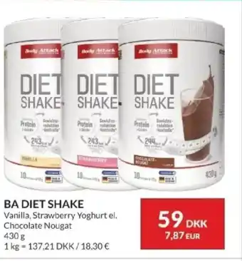 Nielsen's Discount Ba Diet shake tilbud
