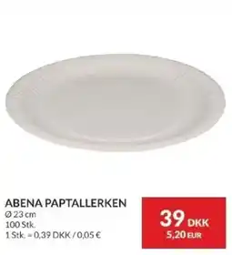Nielsen's Discount Abena paptallerken tilbud