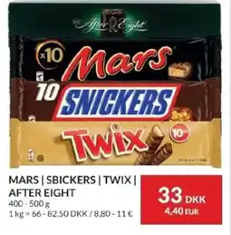 Nielsen's Discount MARS | SBICKERS | TWIX | AFTER EIGHT tilbud