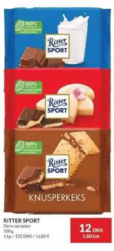 Nielsen's Discount Ritter Sport tilbud
