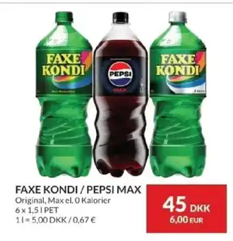 Nielsen's Discount FAXE KONDI/PEPSI MAX tilbud