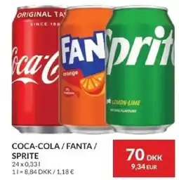 Nielsen's Discount COCA-COLA/FANTA/ SPRITE tilbud