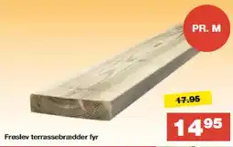 Bauhaus Frøslev terrassebrædder fyr tilbud