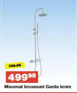 Bauhaus Mixomat brusesæt Garda krom tilbud