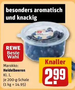 REWE DE Heidelbeeren tilbud