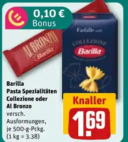 REWE DE Barilla Pasta Spezialitäten Collezione oder Al Bronzo tilbud