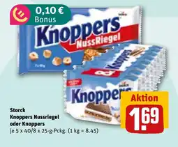 REWE DE Storck Knoppers Nussriegel oder Knoppers tilbud