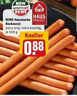 REWE DE REWE Hausmarke Bockwurst tilbud