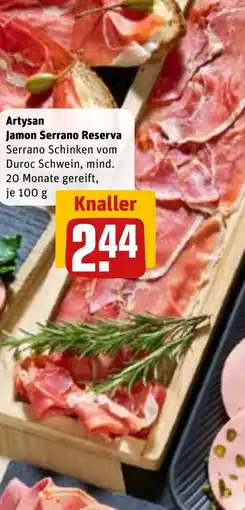 REWE DE Artysan Jamon Serrano Reserva tilbud