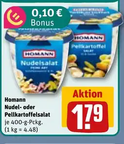 REWE DE Homann Nudel- oder Pellkartoffelsalat tilbud