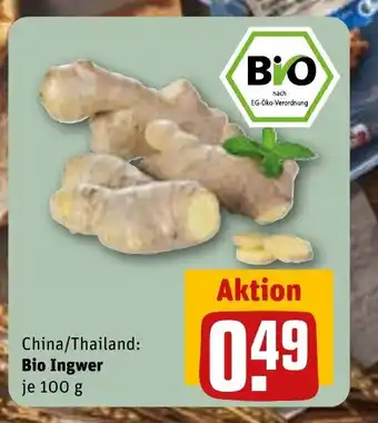REWE DE Bio Ingwer tilbud