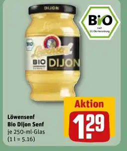 REWE DE Löwensenf Bio Dijon Senf tilbud