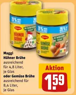 REWE DE Maggi Hühner Brühe oder Gemüse Brühe tilbud