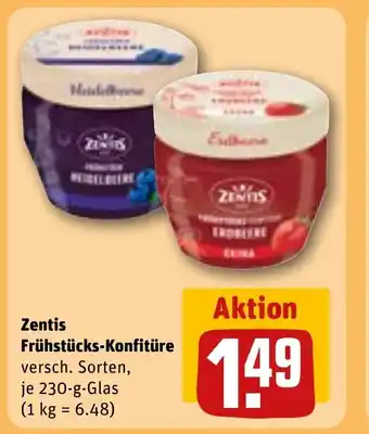 REWE DE Zentis Frühstücks-Konfitüre tilbud