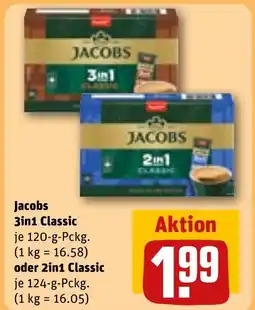 REWE DE Jacobs 3in1 Classic oder 2in1 Classic tilbud