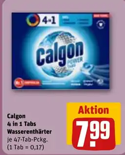 REWE DE Calgon 4 in 1 Tabs Wasserenthärter tilbud