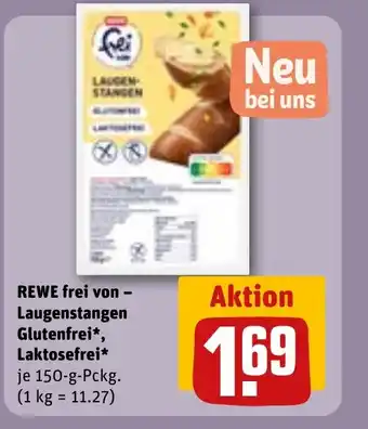 REWE DE REWE frei von - Laugenstangen Glutenfrei, Laktosefrei tilbud