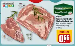 REWE DE Frische Nackenkoteletts oder frischer Nackenbraten tilbud