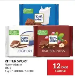 Nielsen's Discount Ritter Sport tilbud