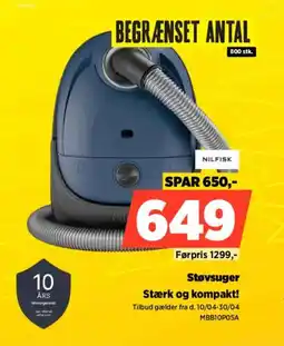 Power NILFISK Støvsuger MBB10P05A tilbud