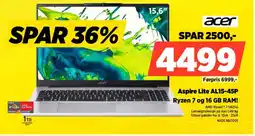 Power Acer Aspire Lite AL15-45P NXDLNED001 tilbud