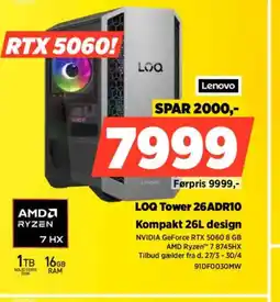 Power Lenovo LOQ Tower 26ADR10 91DF0030MW tilbud