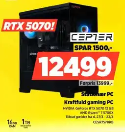 Power CEPTER Stationær PC CESR757BKB tilbud