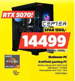Power CEPTER Stationær PC CESR757BKA tilbud